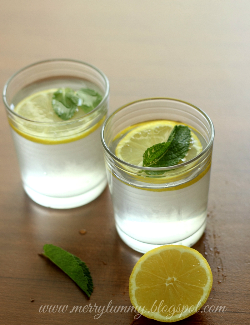 Merry Tummy: Coconut Lemon Gin Cocktail: Simple Easy Cocktail