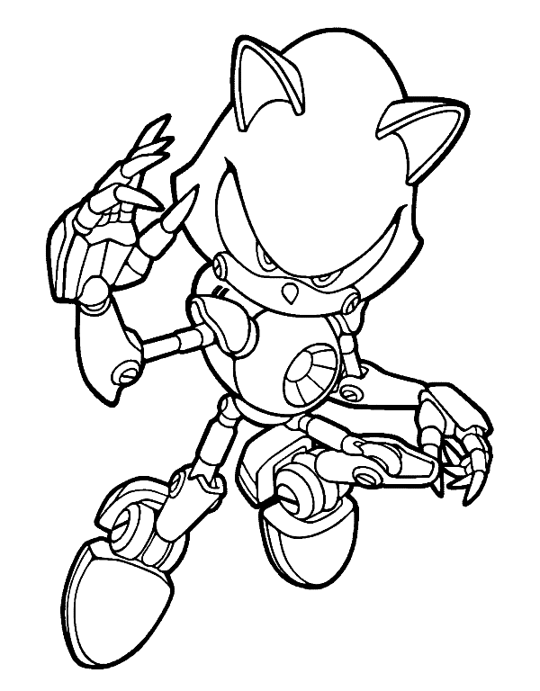 Sonic Eggman Colouring Pages - Coloring Pages For Kids E08