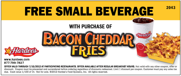 Free Printable Coupons: Hardees Coupons