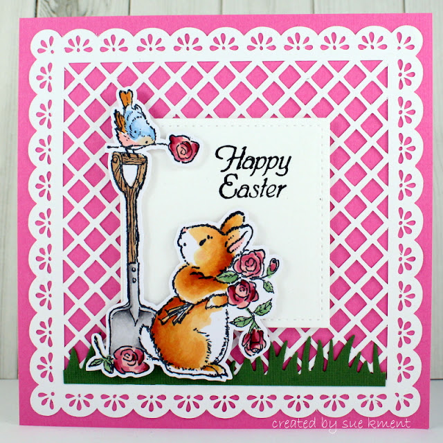 Sue's Stamping Stuff Penny Black Sweet Talk. April Spring or Easter