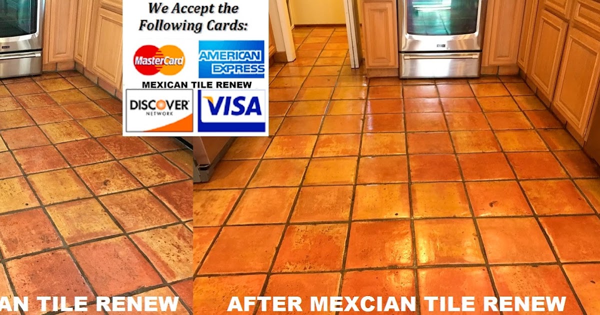 SARASOTA MEXICAN TILE SALTILLO RENEW CLEANING & SEALING WE CAN RESTAIN