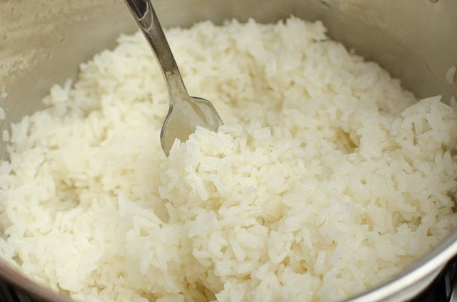 الأرز المطبوخ