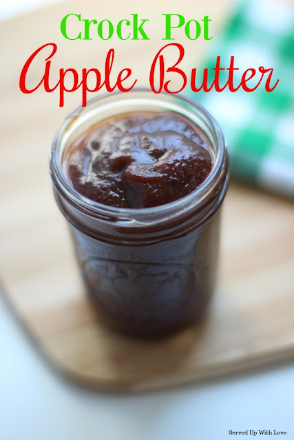 Crock Pot Apple Butter recipe from Served Up With Love is such an easy recipe to make you will never buy it again.