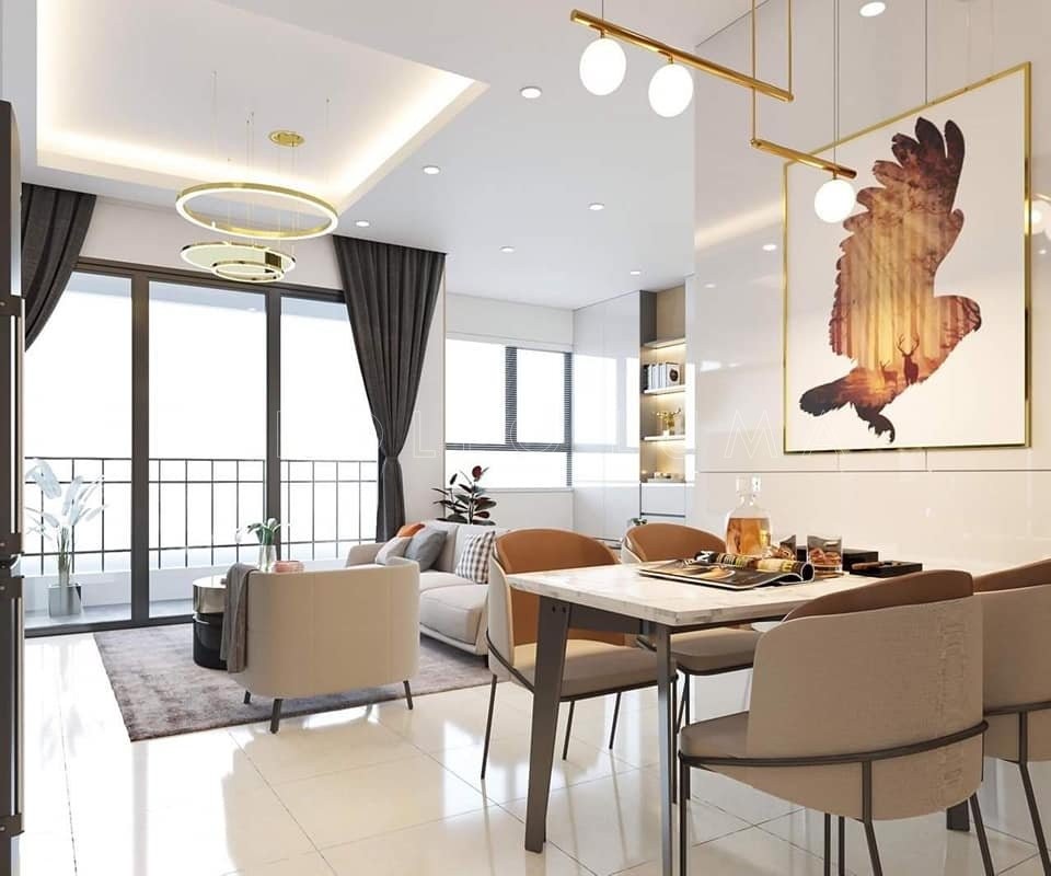 Thiết kế nội thất căn hộ 2PN+1 Vinhomes Smart City phong cách hiện đại