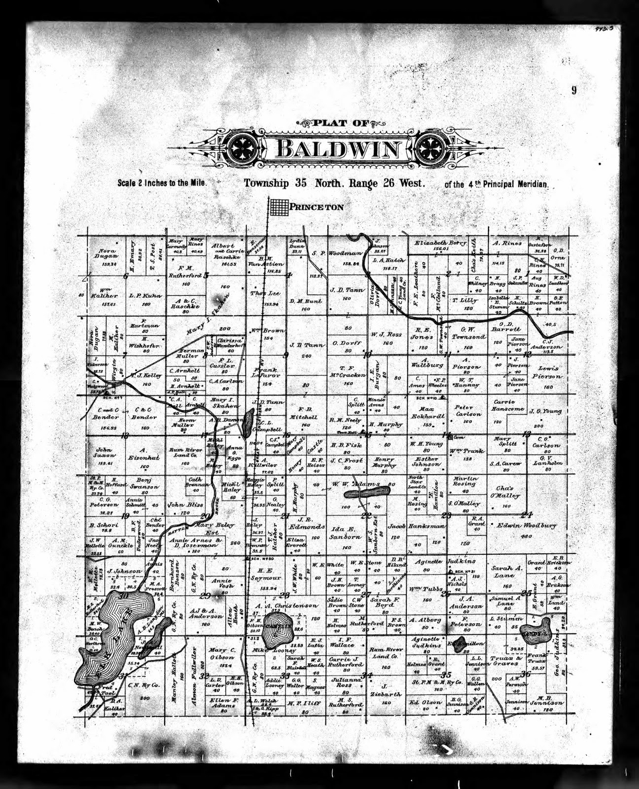 Lost Stories and Photos of Minnesota Plat of Baldwin Township, MN