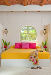 bright bedroom yellow interior colors pink inspiration dale chihuly met never decor colorful colored mexican colours interiors styles didn decorating