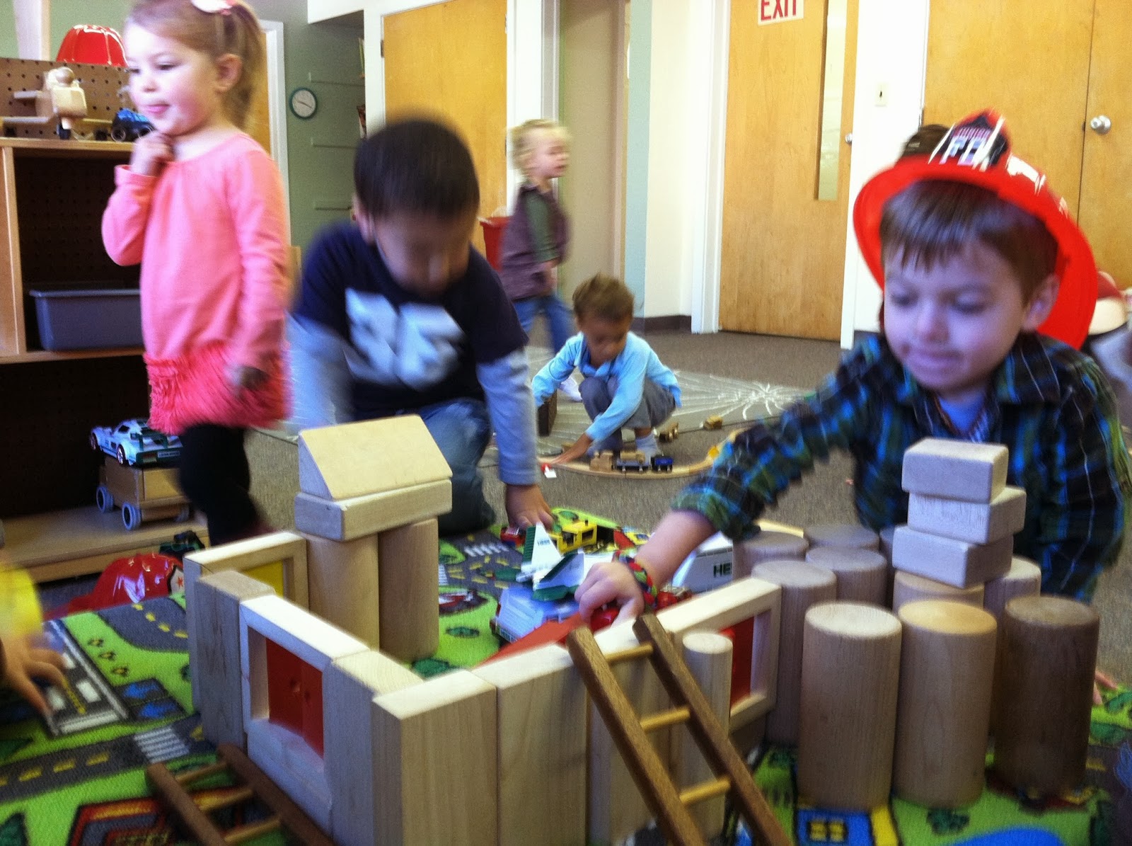 art and soul preschool: Our Block Area