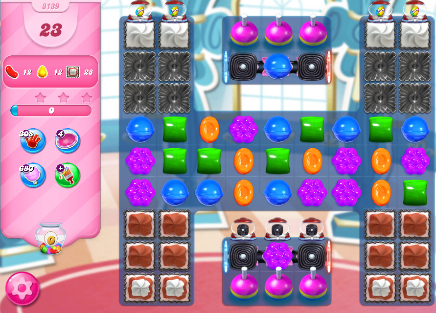 Candy Crush Saga level 3139 Candy Crush Saga level 3139