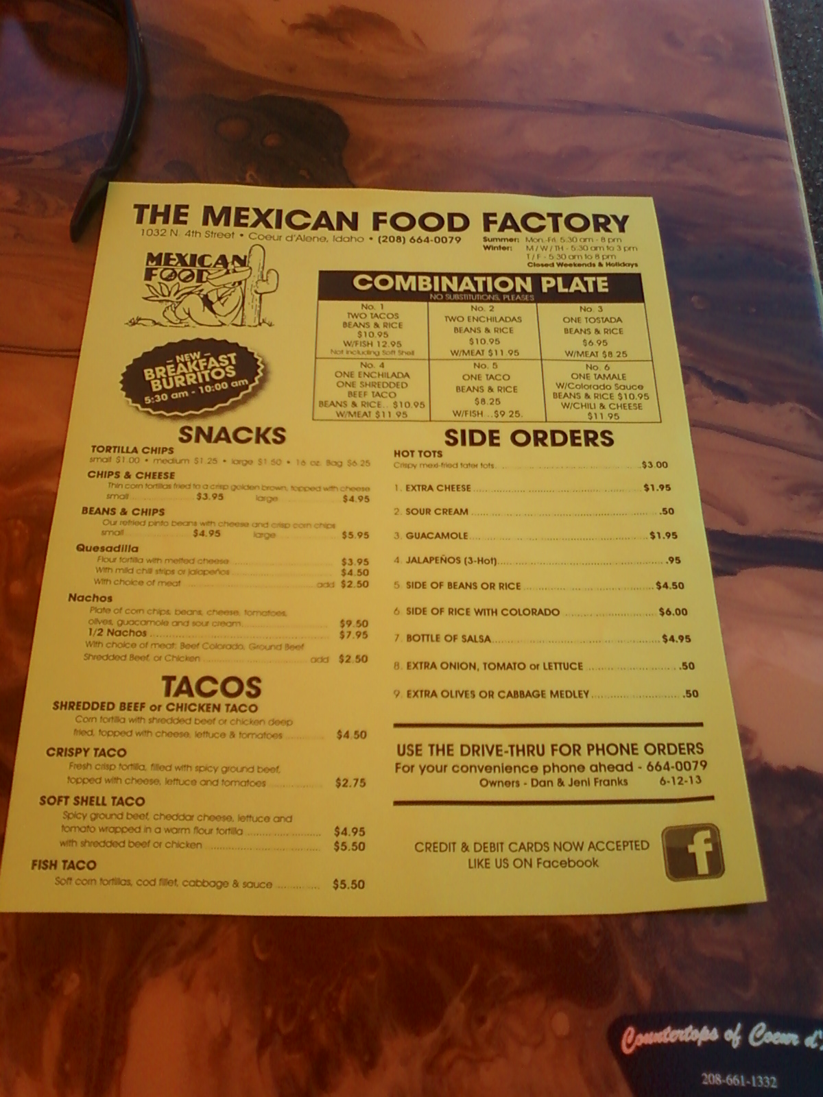 Mountain Man Reviews The Mexican Food Factory