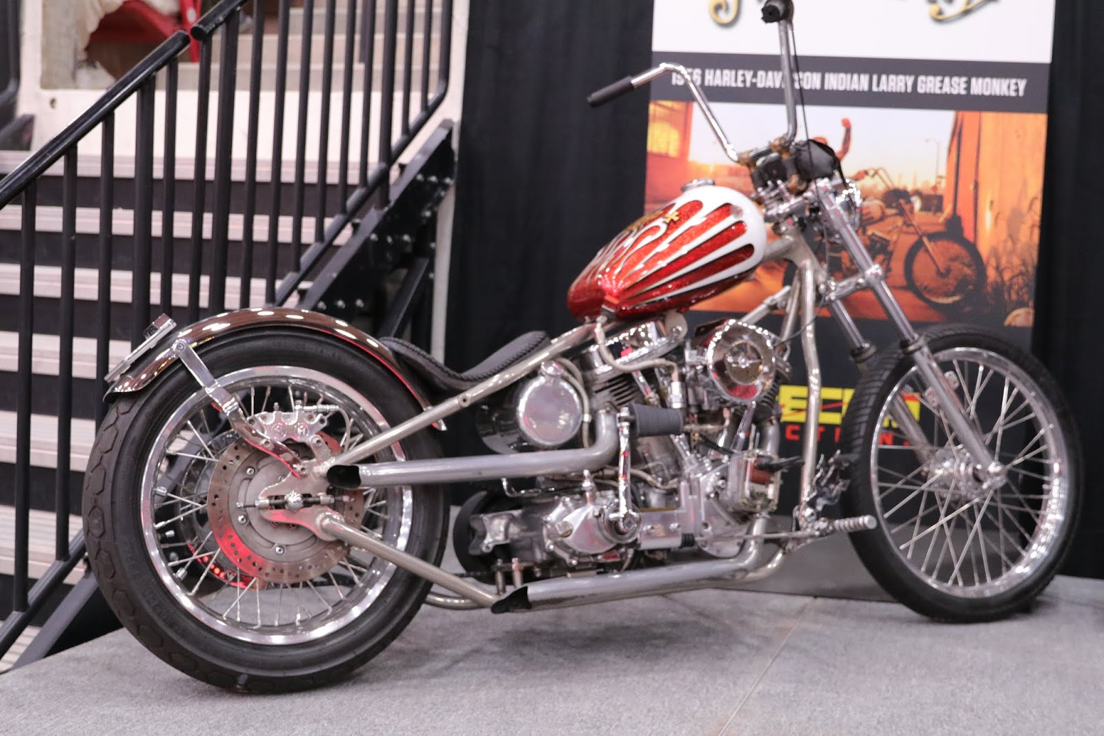 OldMotoDude 1956 HarleyDavidson "Grease Monkey" by Indian Larry sold