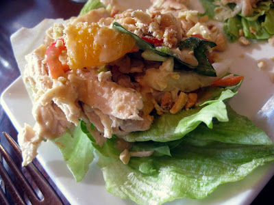 Thai Chicken Lettuce Wraps at Barlow's Restaurant in Boston, MA - Photo by Taste As You Go