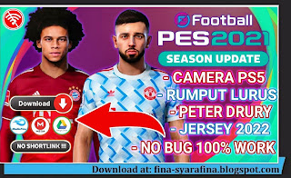 PES 2021 PPSSPP Camera Jauh PS5 Update Kits 2021/2022