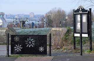 The entrance to Harbottle Park from Allendale Road