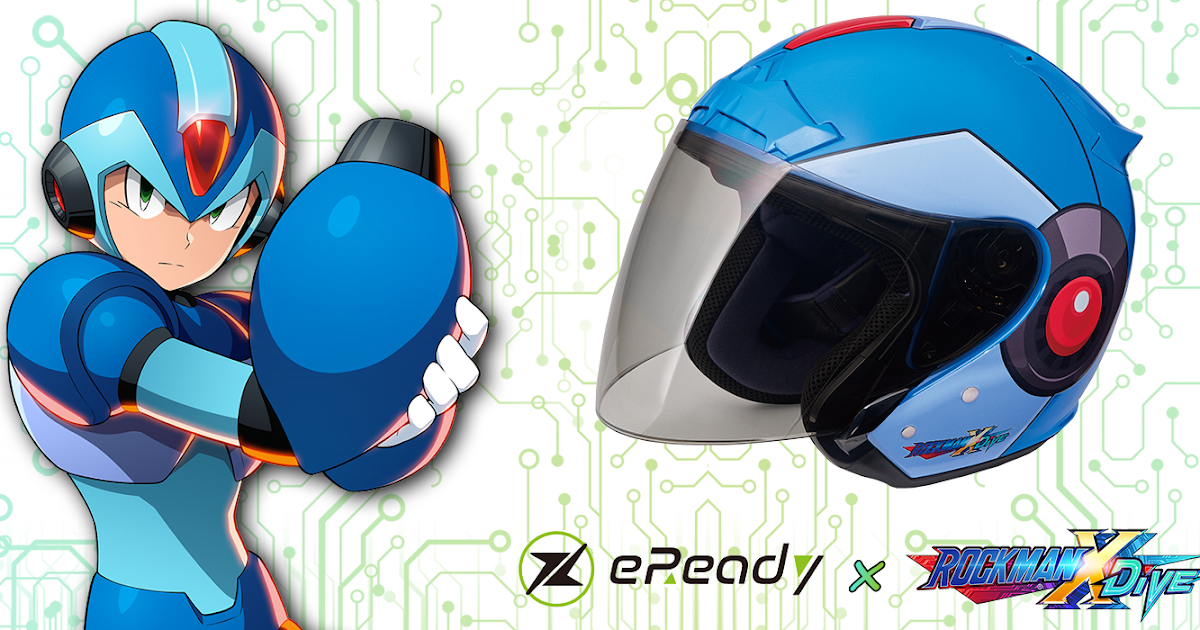 eReady Announces an Official Rockman X DiVE Motorcycle Helmet.