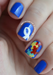 nails autism awareness nail designs dark eyes through sister manicure asperger very try story pair pretty special manicured amateur autusm