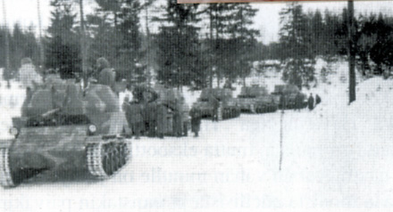 Presidentti Svinhufvudin hautaus Luumäellä 9. maaliskuuta 1944