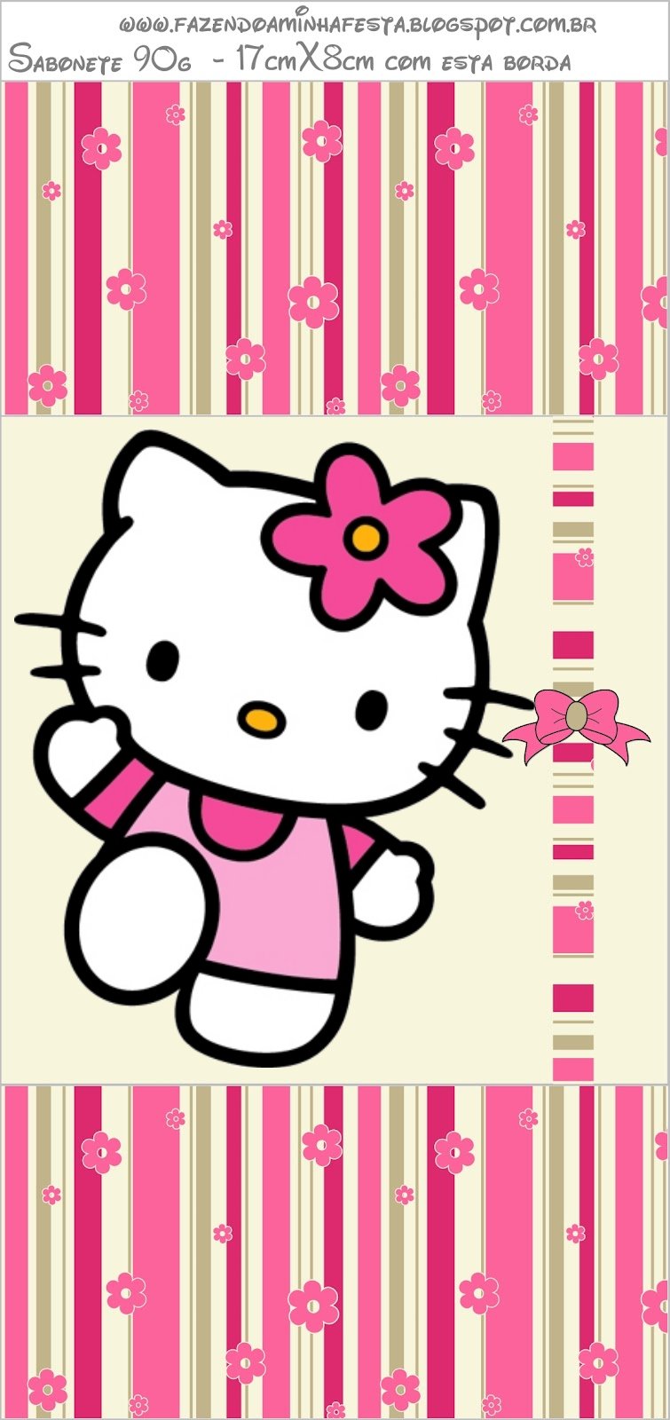 hello kitty with flowers free printable candy buffet