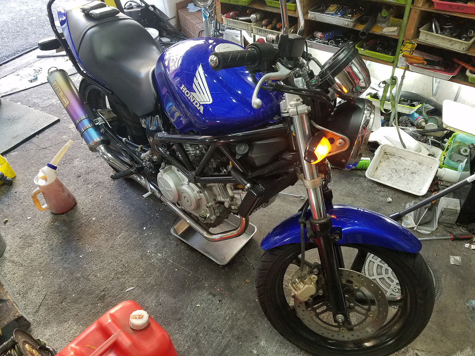 タナベファクトリー ホンダ Vtr250 オイル交換