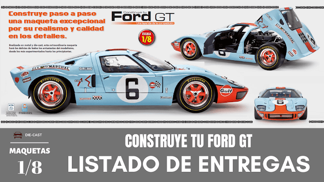 Listado de entregas de la Ford GT 1:8