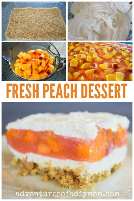 fresh peach dessert