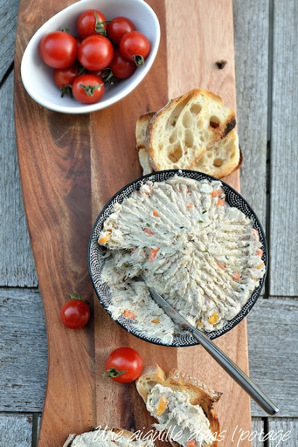 Rillettes de maquereaux aux légumes croquants