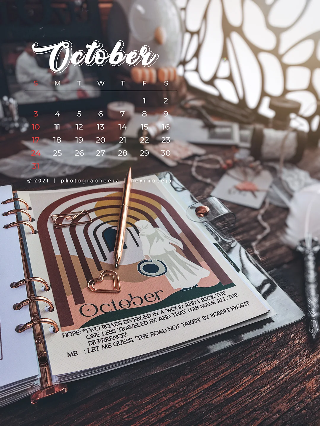 calendar october 2021