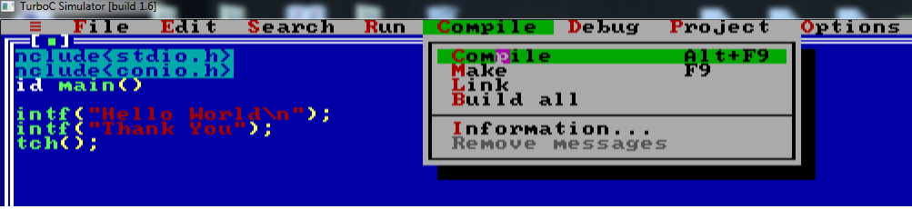 Computer INN: Debugging Feature of Turbo C++