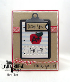 Our Daily Bread Designs, Seeds of Knowledge, A+ Apples, Clipboard Set, Pierced Rectangles, Filligree Frames, Pennant Flag, designed by Chris Olsen