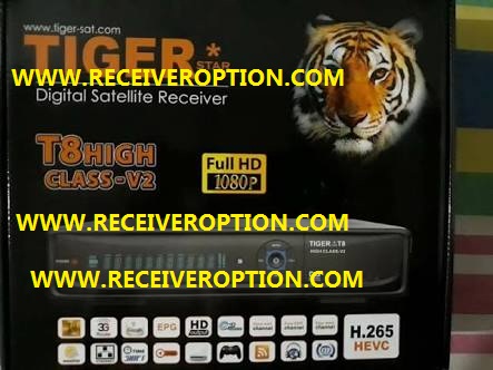 TIGER T8 HIGH CLASS V2 HD RECEIVER SOFTWARE NEW UPDATE V3.76