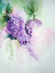 watercolor lilac watercolour painting easy paintings flowers beginners floral watercolors florals water blossom flower simple paint aquarelle aquarell cartoondistrict washes