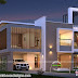 Contemporary style 4 bedroom Kerala home