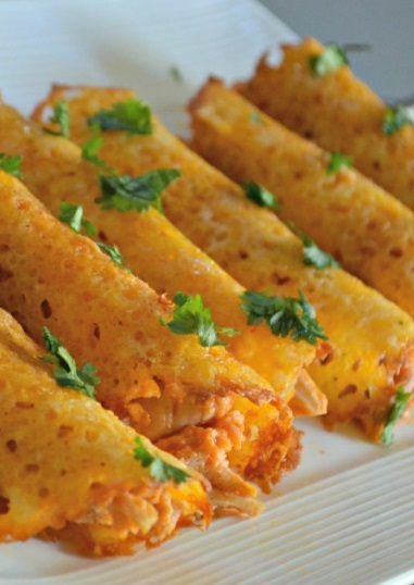 Keto Buffalo Chicken Taquitos 3 Ingredients