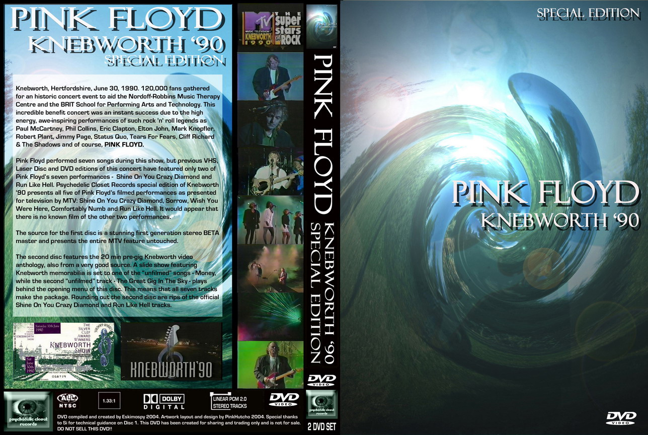 T.U.B.E. Pink Floyd 19900630 Knebworth, UK (2xDVDfull proshot)
