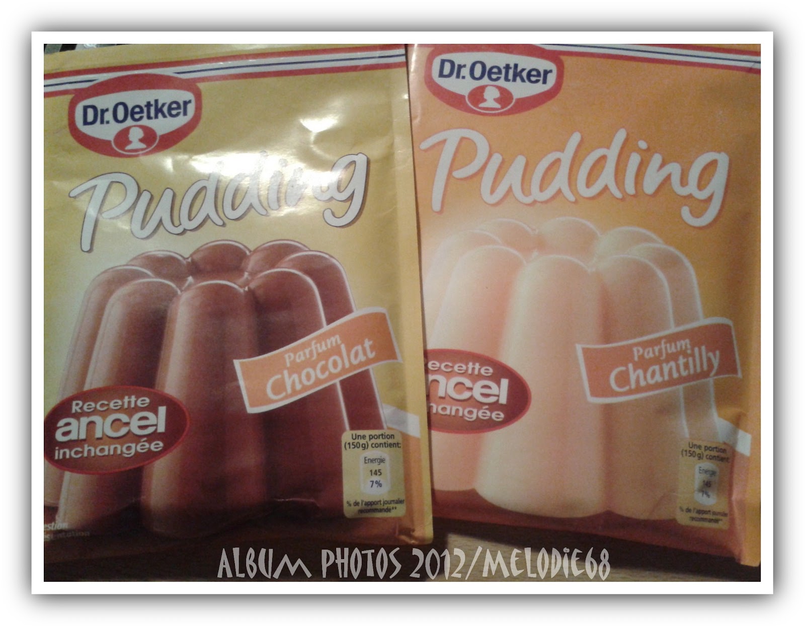 ♥ Les Gourmandises de Melodie68 ♥: Recette de l'enfance : Pudding Chantilly