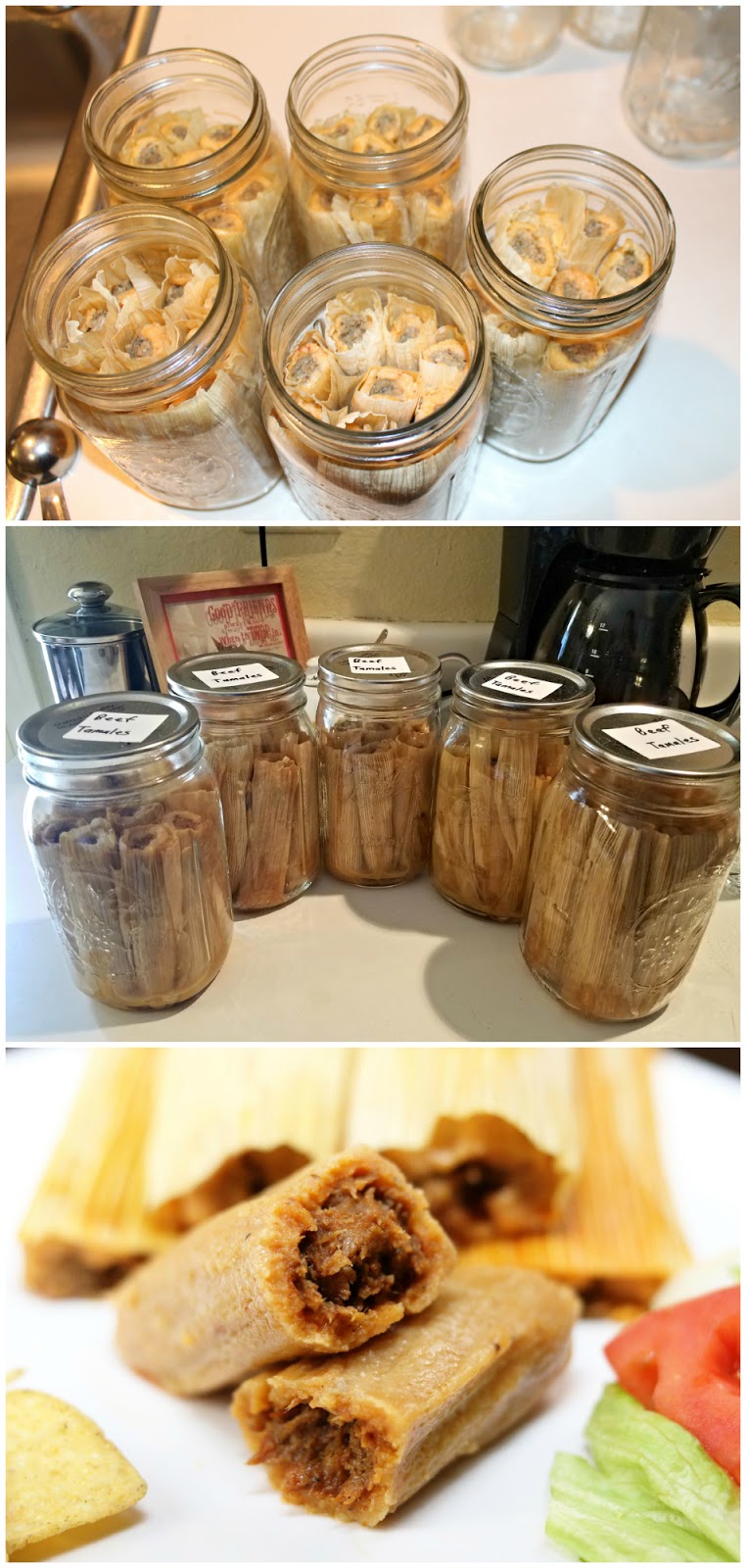 Texas Kirkwoods: Homemade Canned Tamales