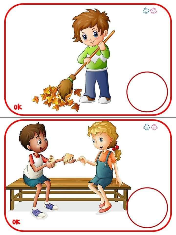 25 Alat Peraga Gambar Perilaku Baik atau Buruk - GuruSD.id