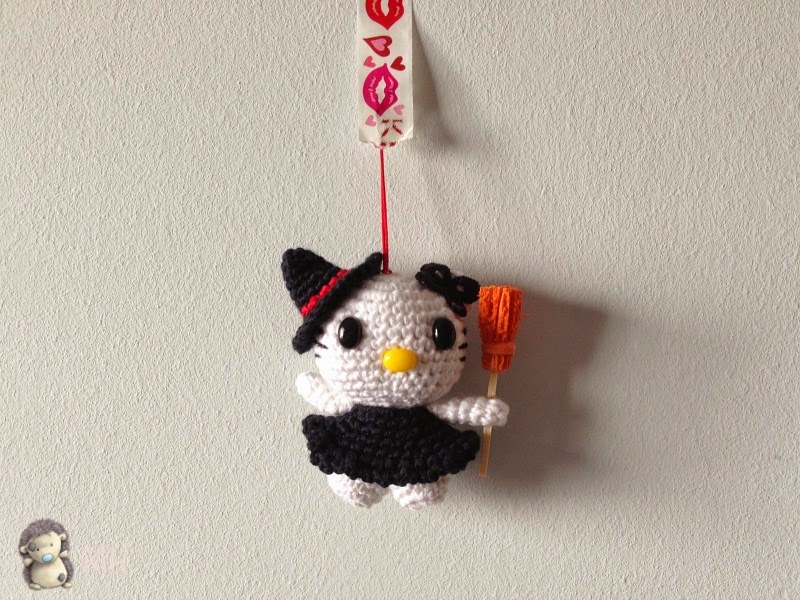 Kitty llavero amigurumi