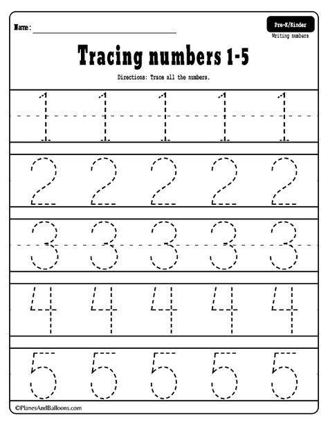 Bermulanya di sini...: Number tracing