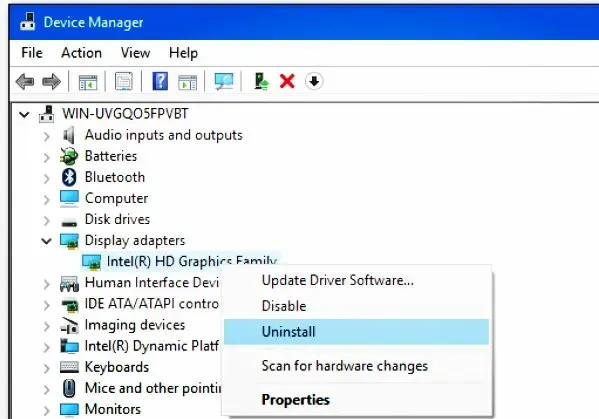 reinstal graphics drivers windows 10