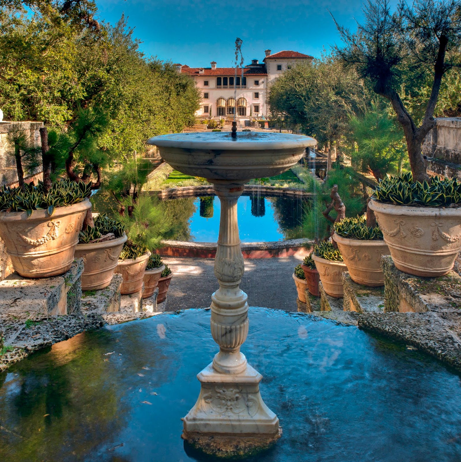 Coconut Grove Grapevine Vizcaya Gardens and Stone house tour