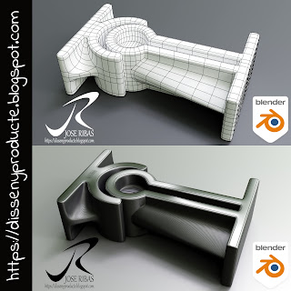 Modelado 3D Hard Surface de piezas para su Impresión en 3D