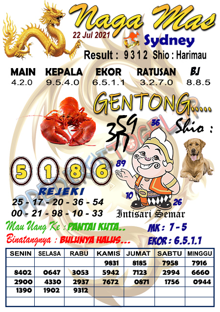 Prediksi Sydney Kamis 22 Juli 2021 Prediksi Togel Sdy Hari Ini Terjitu