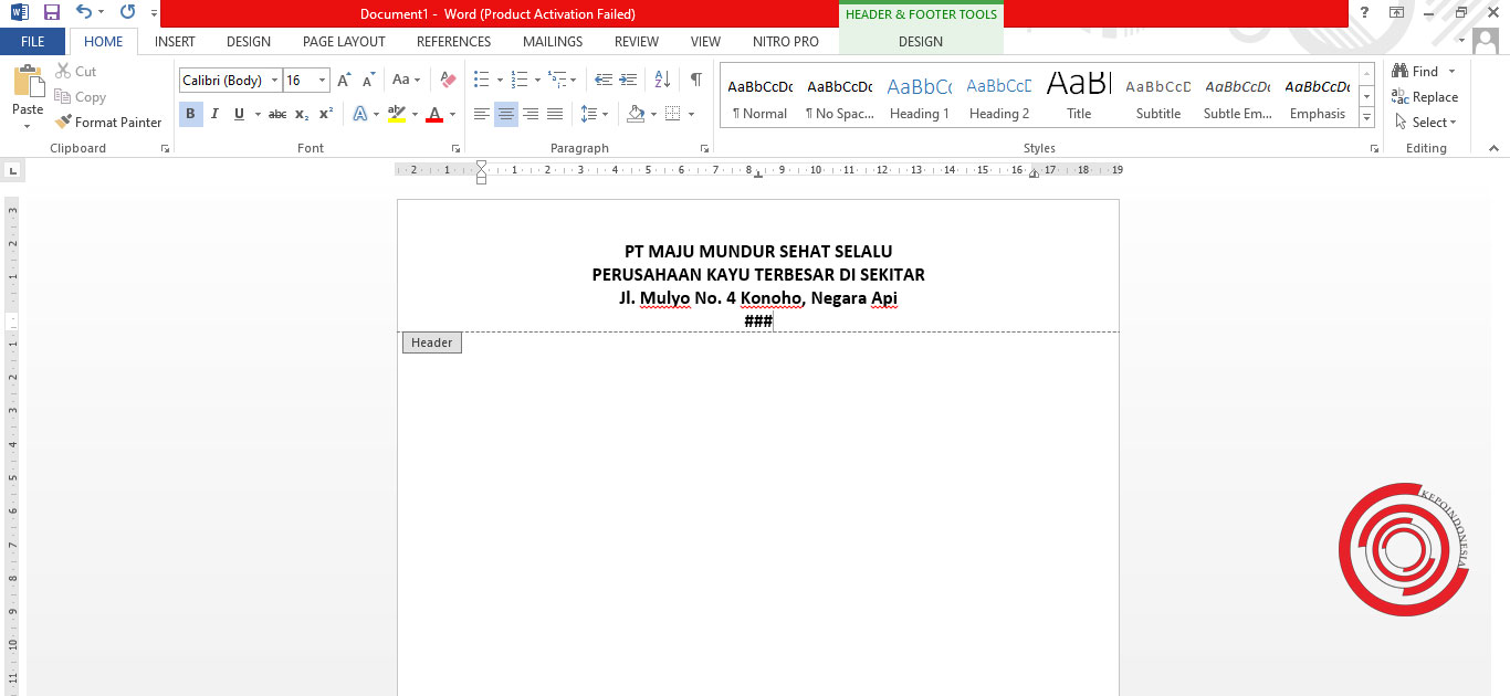 Cara Membuat Garis Kop Surat di Microsoft Word