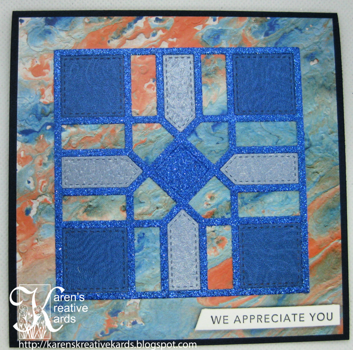 Karen's Kreative Kards Easy Quilt Cards Made With Gina Marie Designs