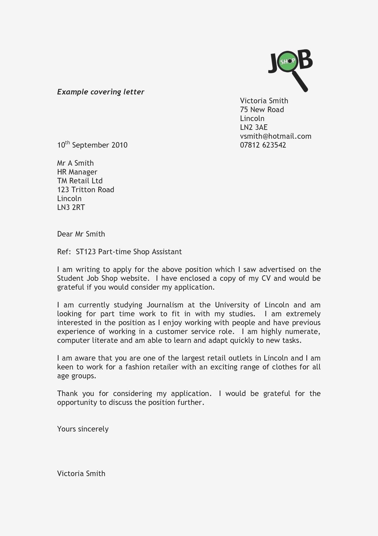 Formal Letter Format Job Birthday Letter