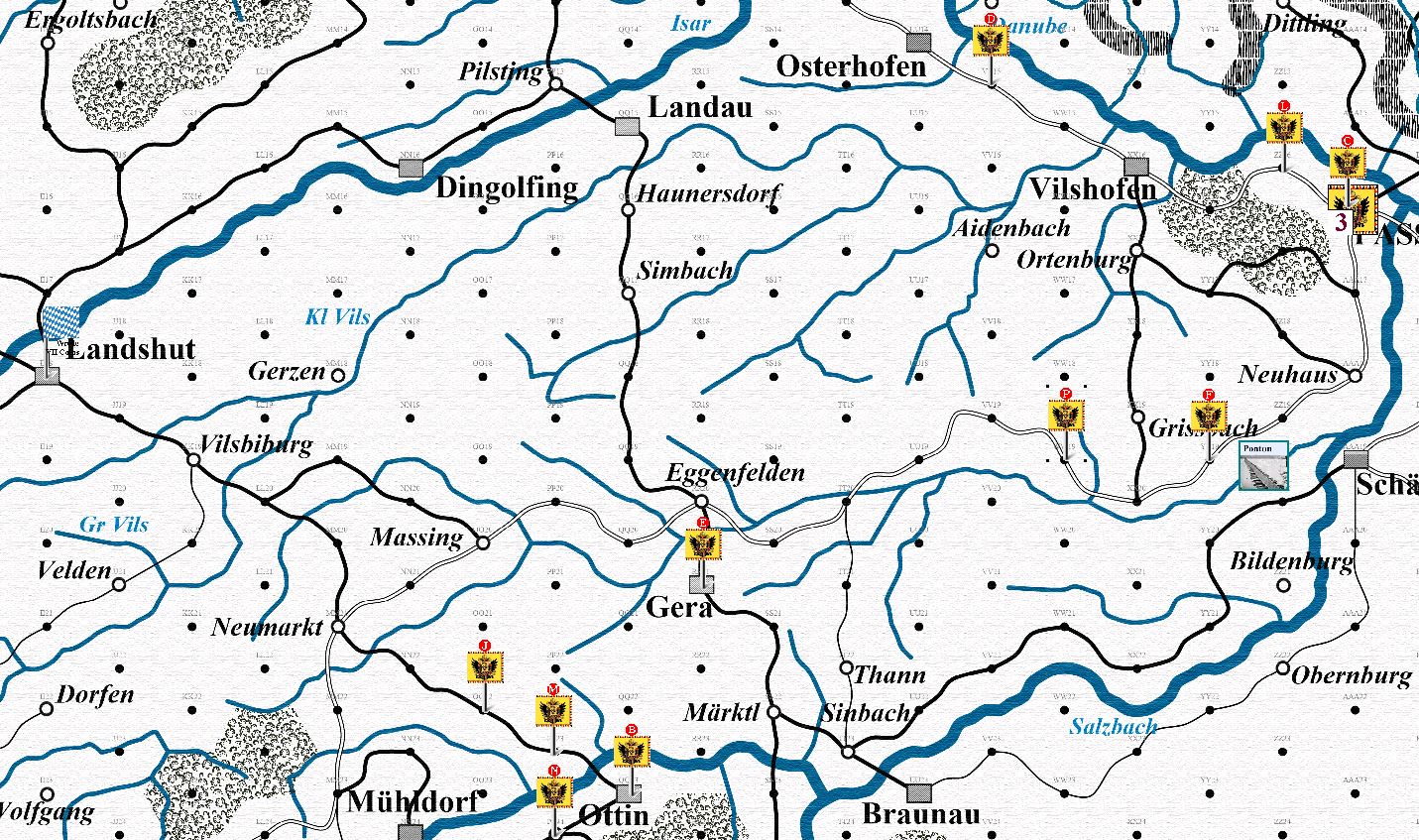 Pas De Manœuvre Bavaria Campaign 1809 Solitaire Mode I Turns 1 6