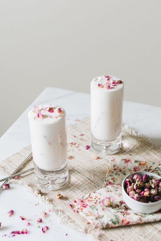 Rose Water Ramos Gin Fizz Recipe by Joanna Hawley Food Inspiration