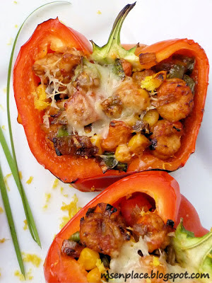 Crawfish Stuffed Grilled Peppers