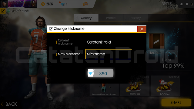 How To Change User Name In Free Fire Battleground