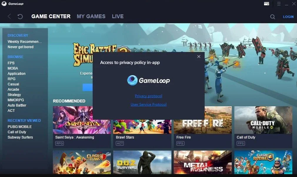 تشغيل محاكى جيم لوب Game loop تشغيل محاكى جيم لوب Game loop